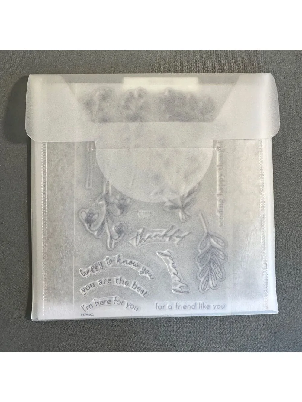 Close To My Heart Z4700 Cosette Acrylic Stamp and Thin Cut Set